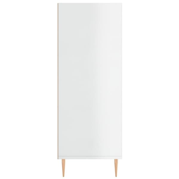 vidaXL skab 69,5x32,5x90 cm konstrueret træ hvid højglans -  Bogskabe & reoler