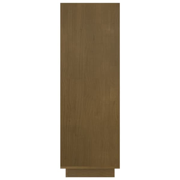 vidaXL bogreol/rumdeler 80x35x103 cm massivt fyrretræ gyldenbrun - Bogskabe & reoler