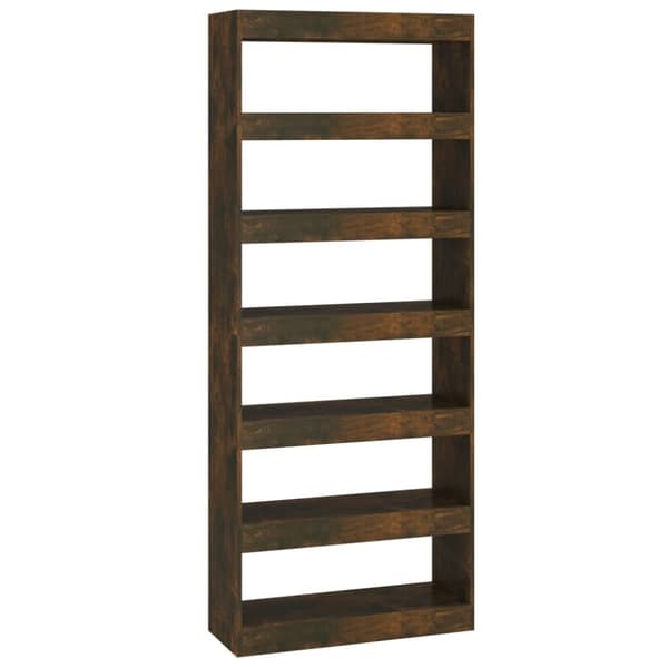 vidaXL bogreol/rumdeler 80x30x198 cm konstrueret træ røget egetræ -  Bogskabe & reoler