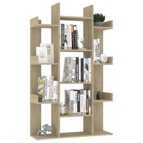vidaXL bogskab 86x25,5x140 cm spånplade sonoma-eg -  Bogskabe & reoler
