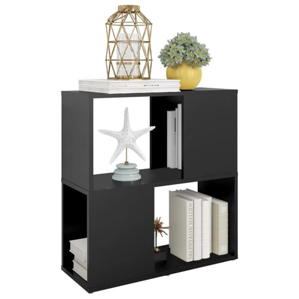 vidaXL bogreol 60x24x63 cm konstrueret træ sort - Bogskabe & reoler