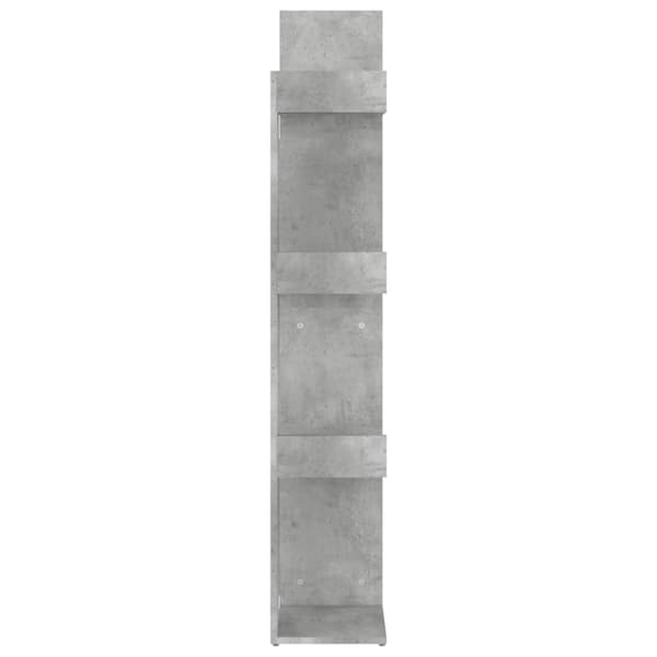 vidaXL Bokhylla betonggrå 48x25,5x140 cm spånskiva -  Bokhyllor & fristående hyllor