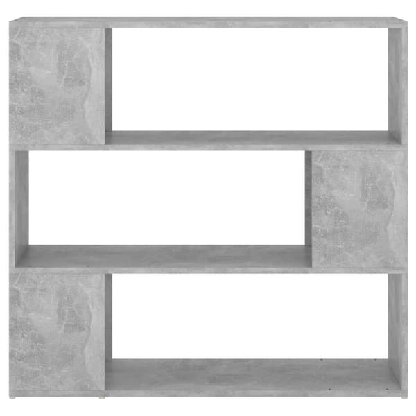 vidaXL bogskab/rumdeler 100x24x94 cm spånplade betongrå -  Bogskabe & reoler