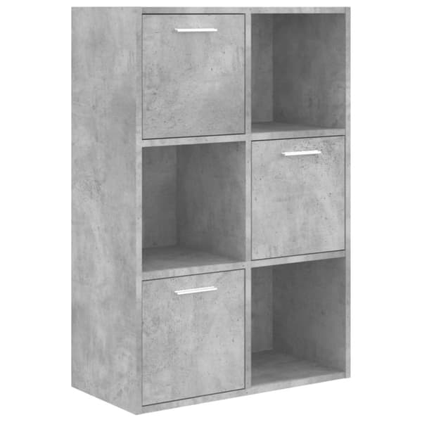 vidaXL Säilytyskaappi betoninharmaa 60x29,5x90 cm tekninen puu -  Kirjahyllyt