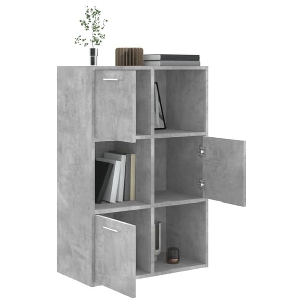 vidaXL Säilytyskaappi betoninharmaa 60x29,5x90 cm tekninen puu -  Kirjahyllyt