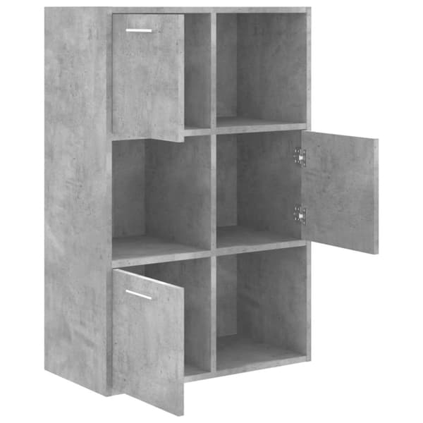 vidaXL Säilytyskaappi betoninharmaa 60x29,5x90 cm tekninen puu -  Kirjahyllyt