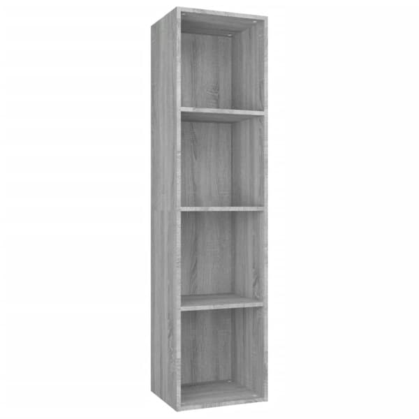 vidaXL bogreol/tv-bord 36x30x143 cm konstrueret træ grå sonoma-eg - Bogskabe & reoler