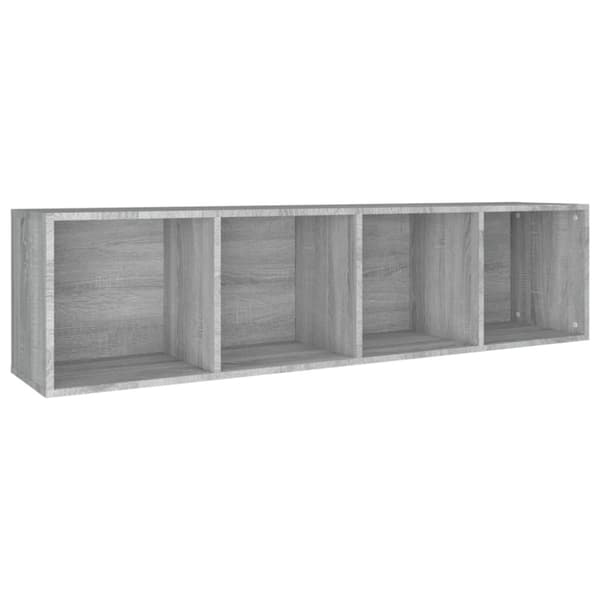 vidaXL bogreol/tv-bord 36x30x143 cm konstrueret træ grå sonoma-eg - Bogskabe & reoler