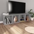 Miniatyrbillede 9 af 11: vidaXL bogreol/tv-bord 36x30x143 cm konstrueret træ grå sonoma-eg -  Bogskabe & reoler