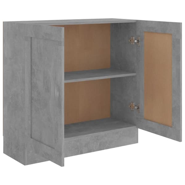 vidaXL bogreol 82,5x30,5x80 cm konstrueret træ betongrå -  Bogskabe & reoler