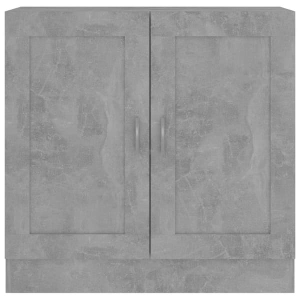 vidaXL bogreol 82,5x30,5x80 cm konstrueret træ betongrå -  Bogskabe & reoler
