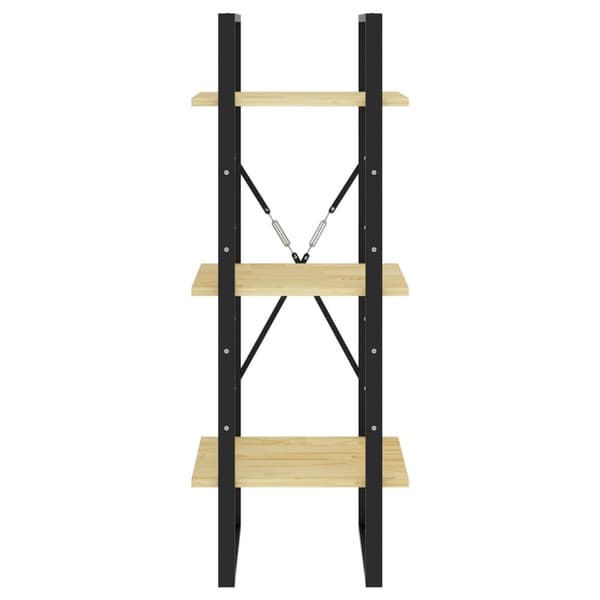 vidaXL bogreol 40x30x105 cm 3 hylder massivt fyrretræ -  Bogskabe & reoler
