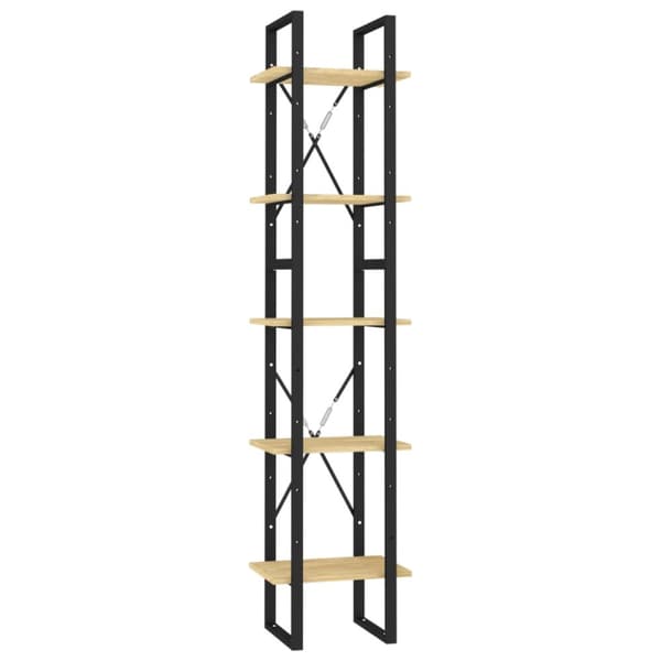 vidaXL bogreol 40x30x175 cm 5 hylder massivt fyrretræ - Bogskabe & reoler