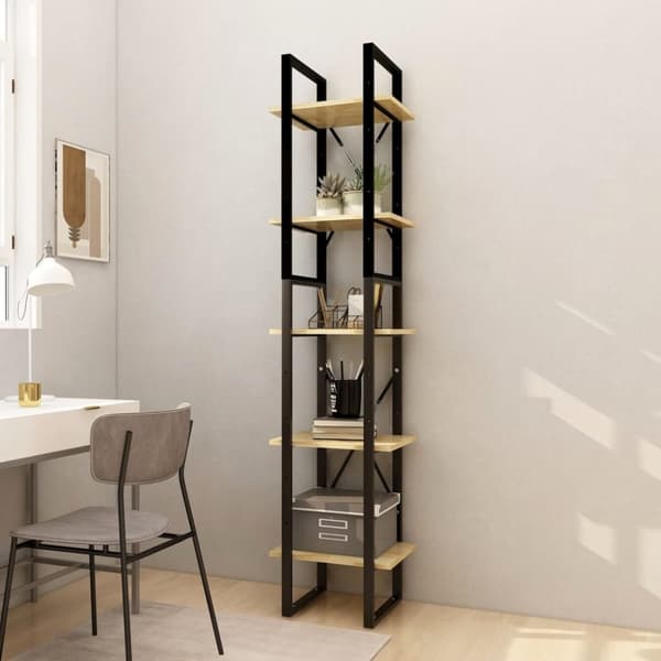 vidaXL bogreol 40x30x175 cm 5 hylder massivt fyrretræ - Bogskabe & reoler