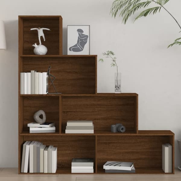 vidaXL Kirjahylly ruskea tammi 155x24x160 cm - Kirjahyllyt