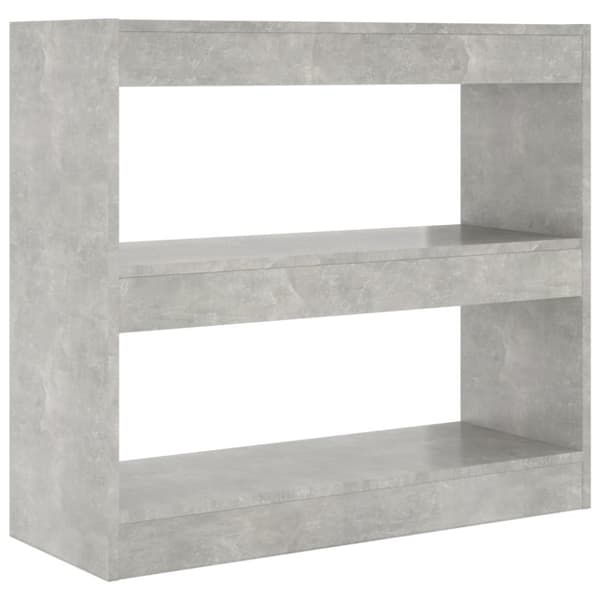 vidaXL bogreol/rumdeler 80x30x72 cm betongrå - Bogskabe & reoler