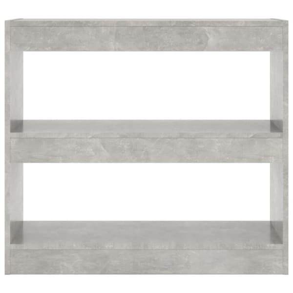 vidaXL bogreol/rumdeler 80x30x72 cm betongrå - Bogskabe & reoler
