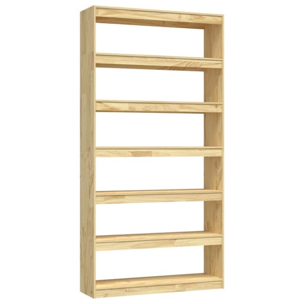 vidaXL bogreol/rumdeler 100x30x200 cm massivt fyrretræ - Bogskabe & reoler