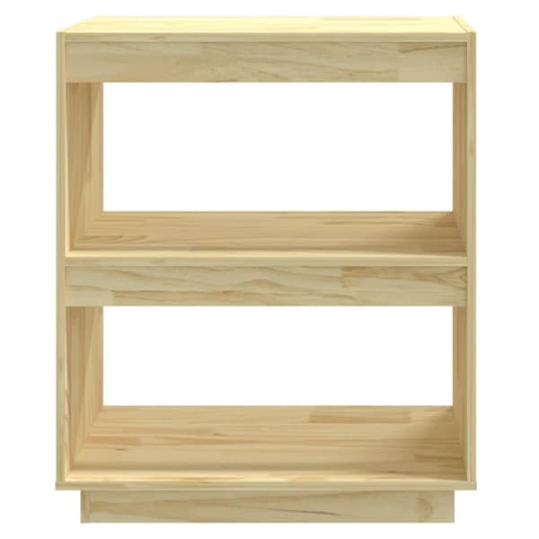 vidaXL bogreol 60x35x71 cm massivt fyrretræ -  Bogskabe & reoler