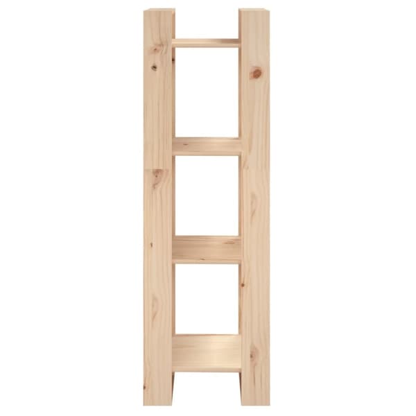 vidaXL bogreol/rumdeler 41x35x125 cm massivt fyrretræ - Bogskabe & reoler