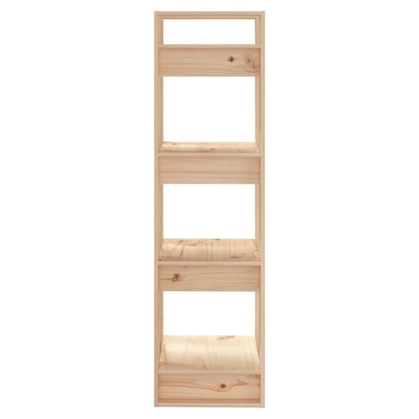 vidaXL bogreol/rumdeler 41x35x125 cm massivt fyrretræ - Bogskabe & reoler