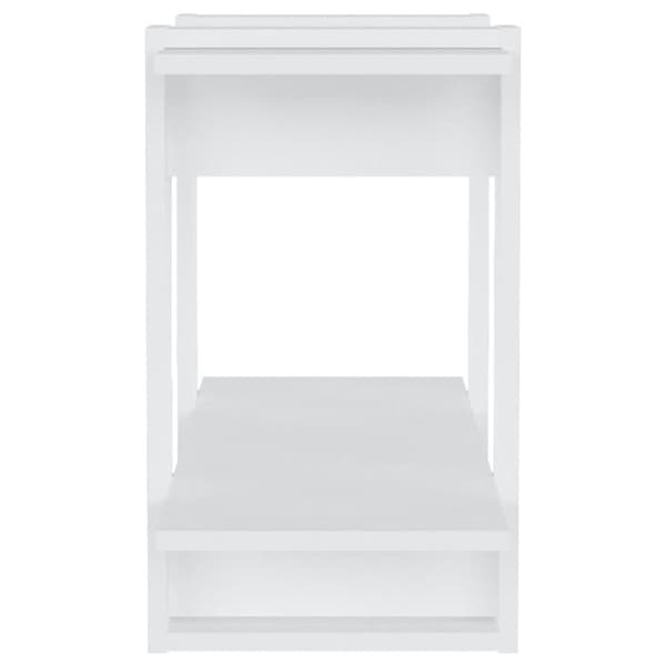 vidaXL Bokhylla/Rumsavdelare vit högglans 80x30x51 cm -  Bokhyllor & fristående hyllor