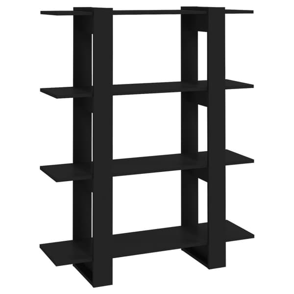 vidaXL Kirjahylly/tilanjakaja musta 100x30x123,5 cm lastulevy -  Kirjahyllyt