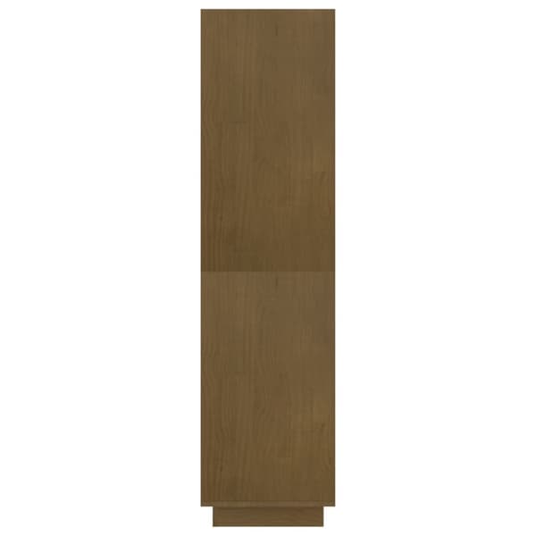 vidaXL bogreol/rumdeler 80x35x135 cm massivt fyrretræ gyldenbrun - Bogskabe & reoler
