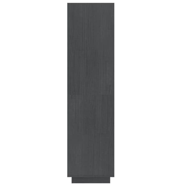 vidaXL bogreol/rumdeler 60x35x135 cm massivt fyrretræ grå - Bogskabe & reoler