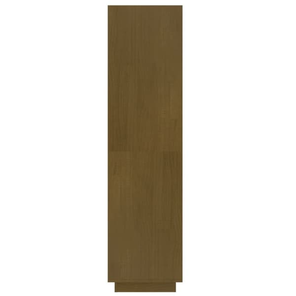 vidaXL bogreol/rumdeler 40x35x135 cm massivt fyrretræ gyldenbrun -  Bogskabe & reoler