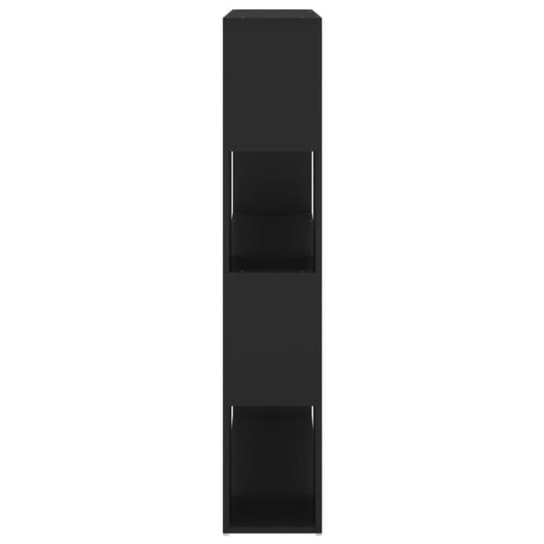 vidaXL bogskab/rumdeler 100x24x124 cm spånplade sort -  Bogskabe & reoler