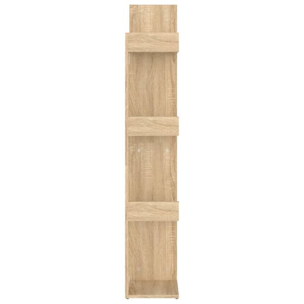 vidaXL bogskab 48x25,5x140 cm spånplade sonoma-eg -  Bogskabe & reoler