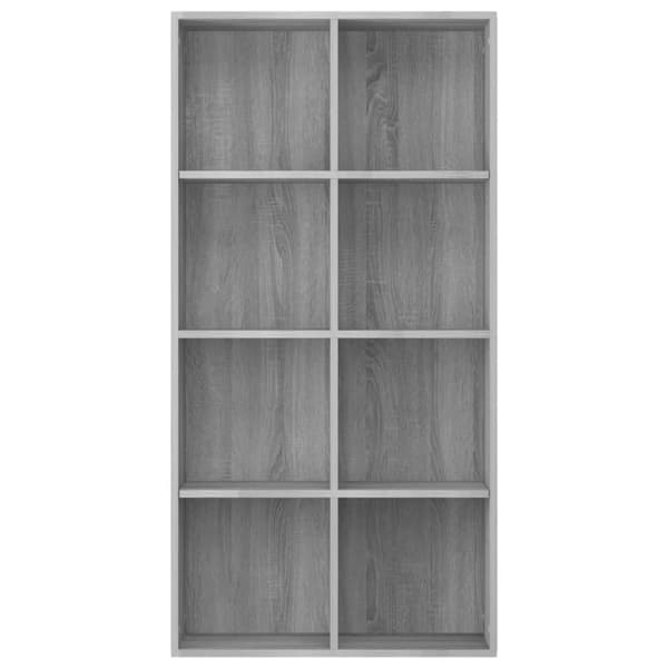 vidaXL Kirjahylly / Senkki harmaa Sonoma 66x30x130 cm tekninen puu -  Kirjahyllyt