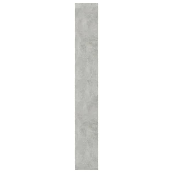 vidaXL bogreol med 5 hylder 40x24x175 cm konstrueret træ betongrå -  Bogskabe & reoler
