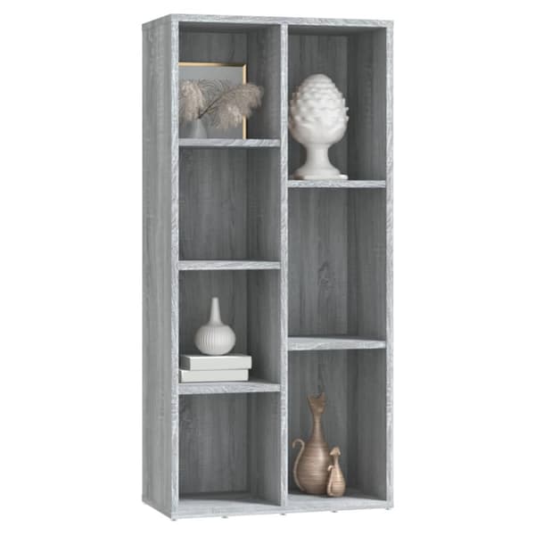 vidaXL bogreol 50x25x106 cm grå sonoma-eg - Bogskabe & reoler