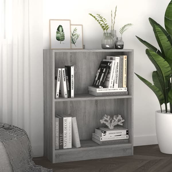 vidaXL bogreol 60x24x76 cm konstrueret træ grå sonoma-eg -  Bogskabe & reoler