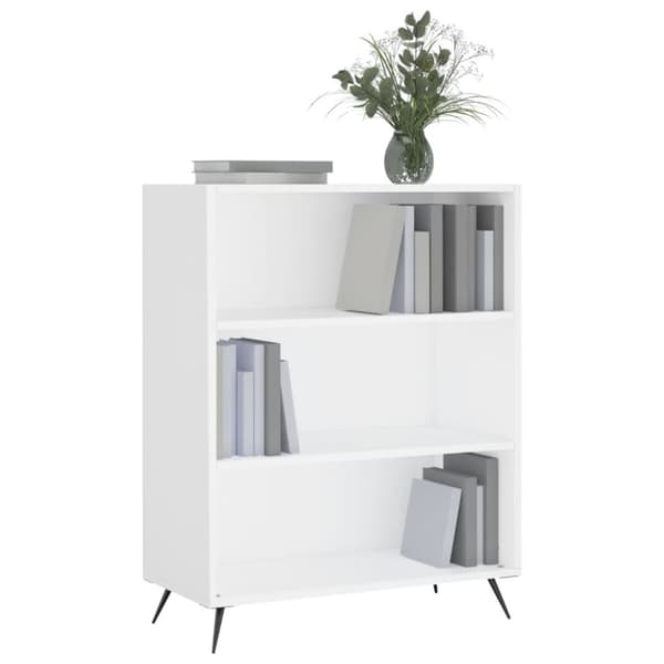 vidaXL skab 69,5x32,5x90 cm konstrueret træ hvid -  Bogskabe & reoler