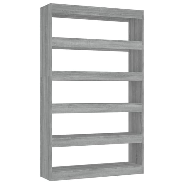 vidaXL bogreol/rumdeler 100x30x166 cm grå sonoma-eg -  Bogskabe & reoler