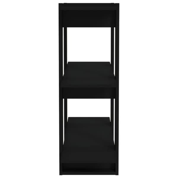 vidaXL Kirjahylly/tilanjakaja musta 80x30x87 cm - Kirjahyllyt