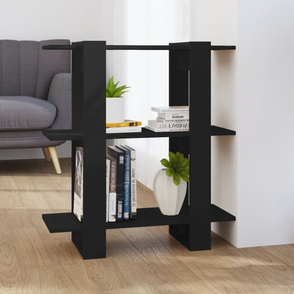 vidaXL Kirjahylly/tilanjakaja musta 80x30x87 cm -  Kirjahyllyt