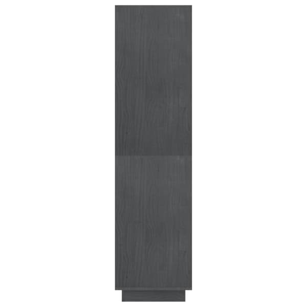 vidaXL Kirjahylly/tilanjakaja harmaa 80x35x135 cm täysi mänty - Kirjahyllyt