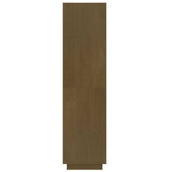 vidaXL bogreol/rumdeler 60x35x135 cm massivt fyrretræ gyldenbrun -  Bogskabe & reoler