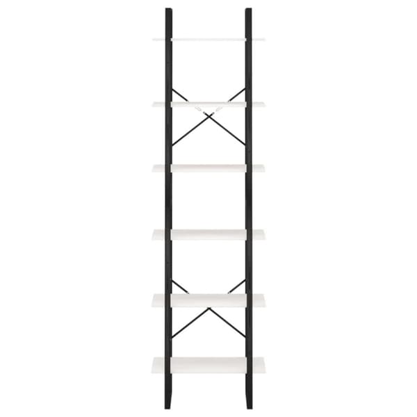 vidaXL opbevaringsreol 60x30x210 cm massivt fyrretræ hvid -  Bogskabe & reoler