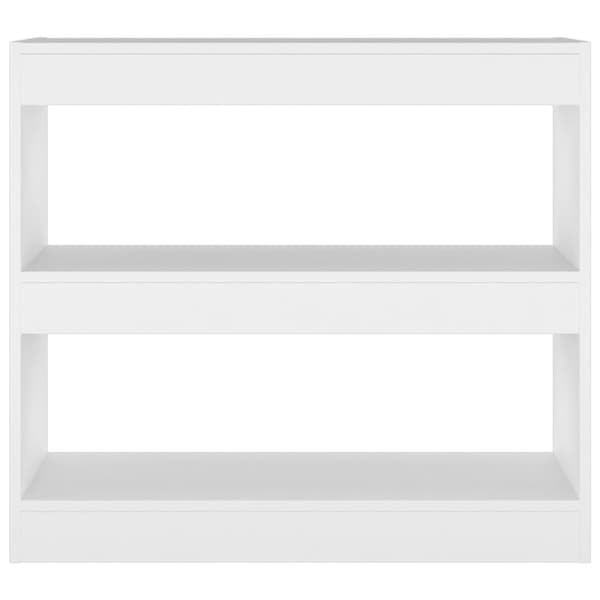 vidaXL bogreol/rumdeler 80x30x72 cm hvid -  Bogskabe & reoler