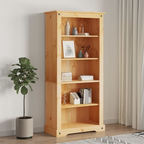vidaXL reol fem hylder Corona-serien mexicansk fyrretræ 81x40x170 cm -  Bogskabe & reoler