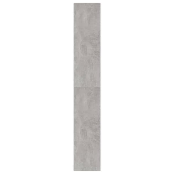vidaXL bogskab 40 x 30 x 189 cm spånplade betongrå - Bogskabe & reoler