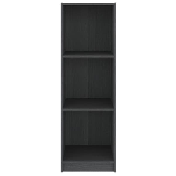 vidaXL bogreol/rumdeler 36x33x110 cm massivt fyrretræ grå -  Bogskabe & reoler