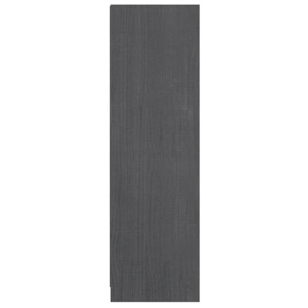 vidaXL bogreol/rumdeler 36x33x110 cm massivt fyrretræ grå -  Bogskabe & reoler