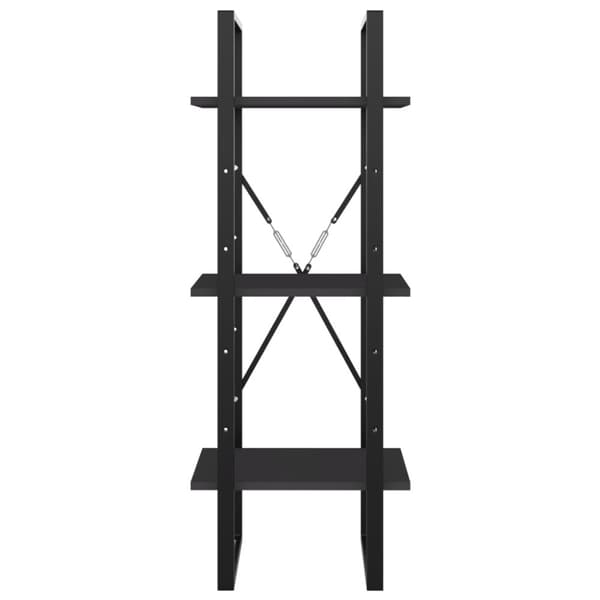 vidaXL 3-tasoinen kirjahylly harmaa 40x30x105 cm tekninen puu -  Kirjahyllyt