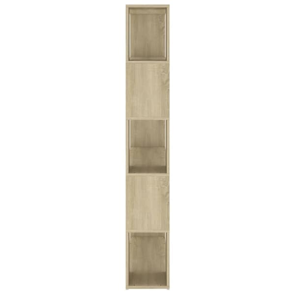 vidaXL Bokhylla/Rumsavdelare sonoma-ek 100x24x155 cm konstruerat trä -  Bokhyllor & fristående hyllor